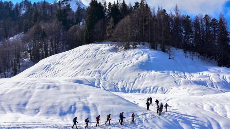 montagne marche raquette