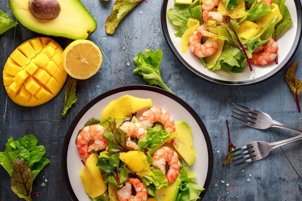 salade crevettes mangue