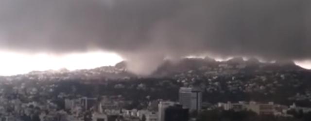 Le cur d'Athènes touché par une tornade