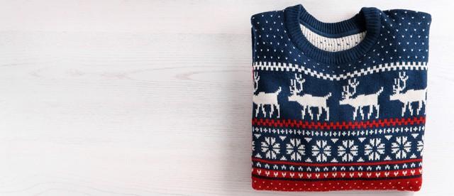 pull moche de Noël