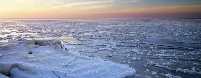 Les Grands Lacs sous la glace