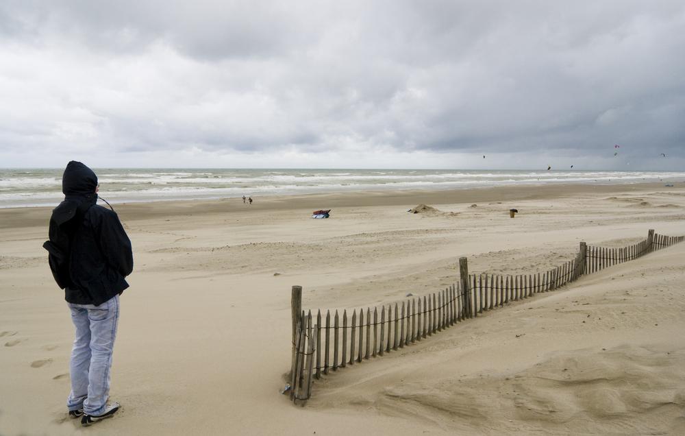 Nuages sur la plage