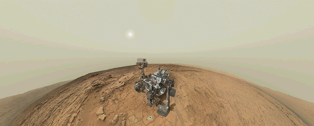 Autoportrait du robot Curiosity !