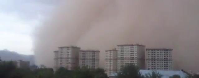 Tempête de sable impressionnante en Iran