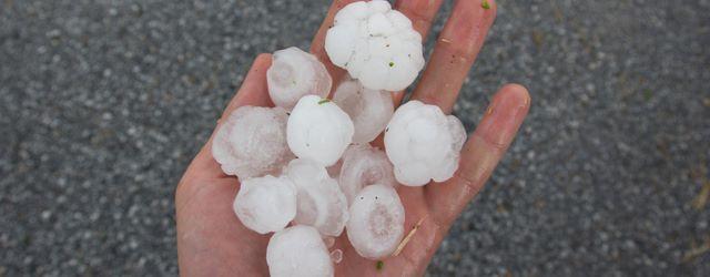 Violents orages de grêle dans l'Est