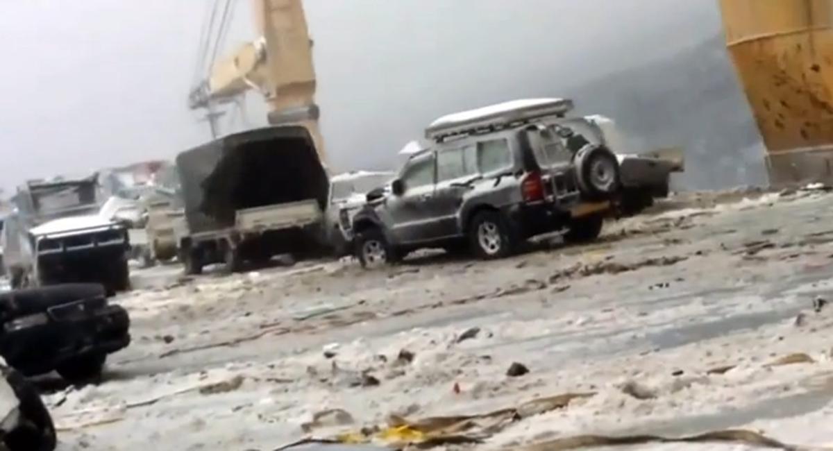 Tempête en pleine mer