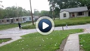 Une balade sous un violent orage de grêle: même pas peur !