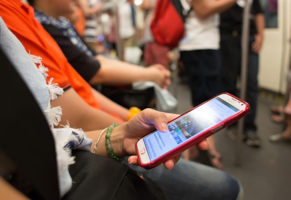 Smartphone métro