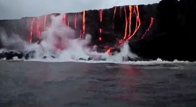 Les chutes de lave du Kilauea 