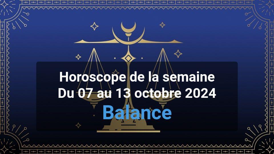 Horoscope de la semaine libra