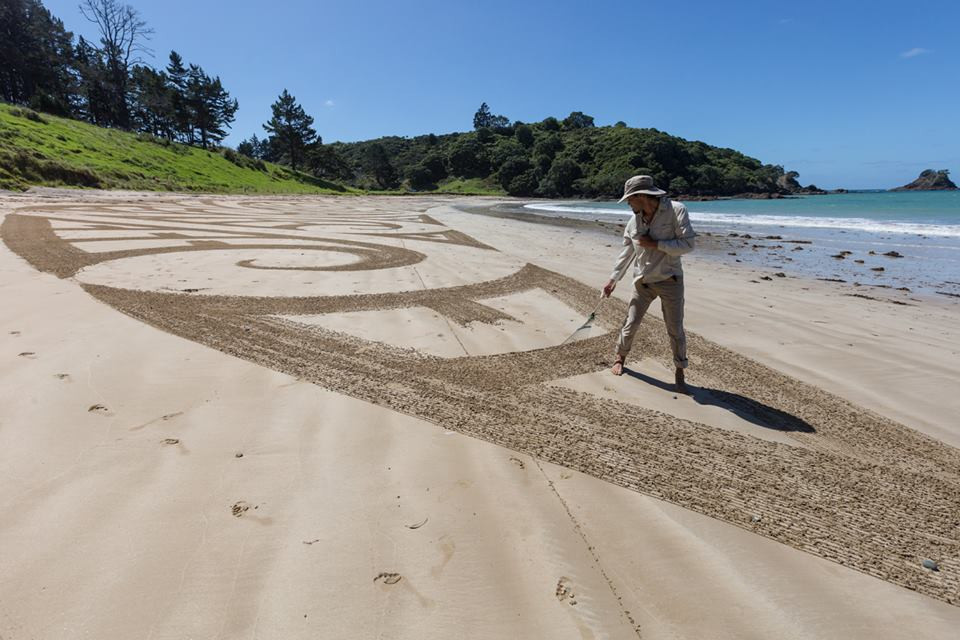 fresque sur sable