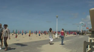 Sur les plages de Deauville