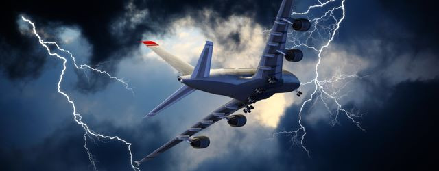 Spectaculaire : il filme la foudre frappant l'avion en plein vol