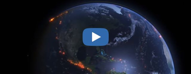 Une planète animée qui retrace tous les tremblements de terre entre 2000 et 2015