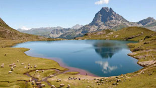 Les Pyrénées sous le soleil de l'été