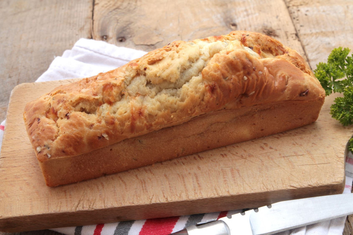 cake salé champignons