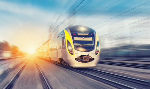 Un train ne rejetant aucune émission de CO2 (c) Shutterstock