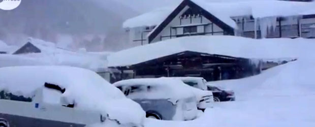 Tempête de neige au Japon