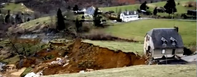 Un glissement de terrain isole le hameau de Gazost