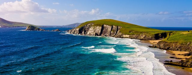 Les côtes irlandaises vues du ciel