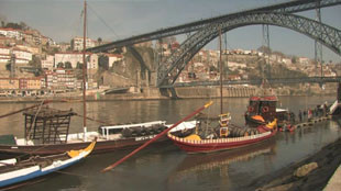 Enveloppé dans la brume de Porto