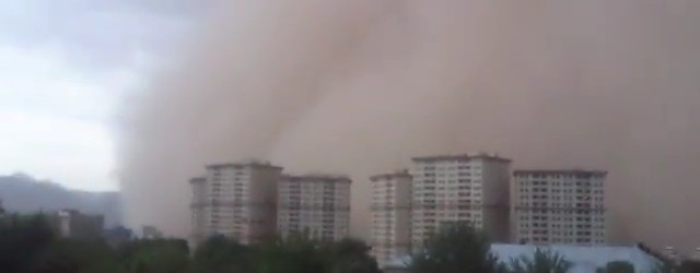 Tempête de sable impressionnante en Iran