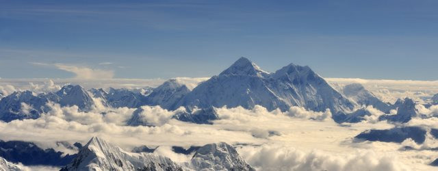 La beauté du Népal vue du ciel