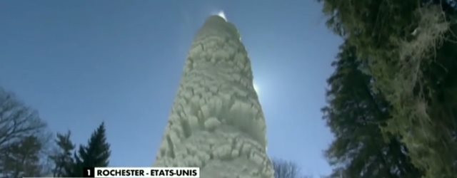 Quand le froid engendre une sculpture en pleine nature