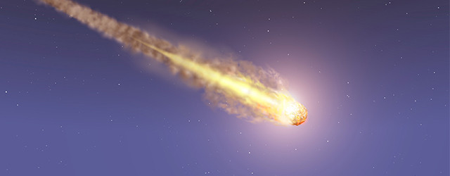 Une boule de feu au-dessus de l'Europe