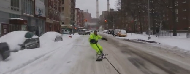 Faire du surf dans les rues de New York