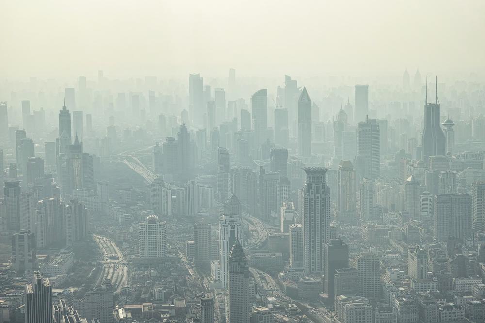 Nuage de pollution sur Shangai