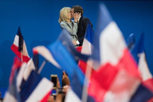 Emmanuel et Brigitte Macron 