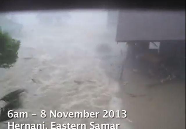 Vidéo terrifiante du typhon Haiyan