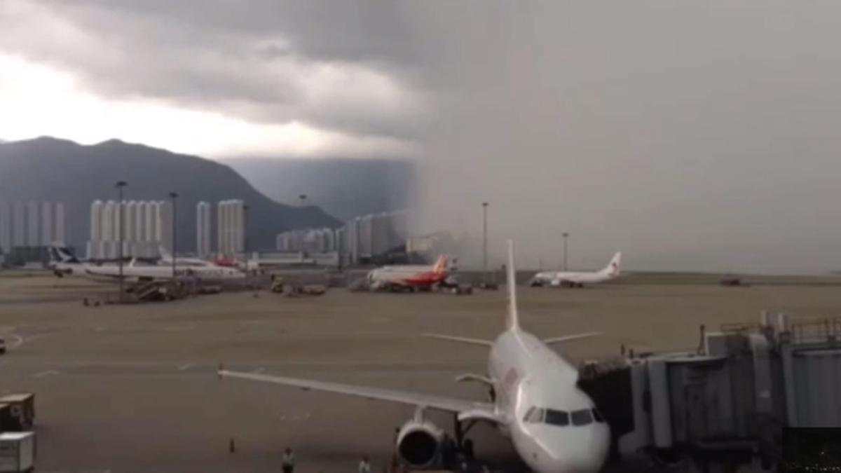 Pluie torrentielle Hong Kong