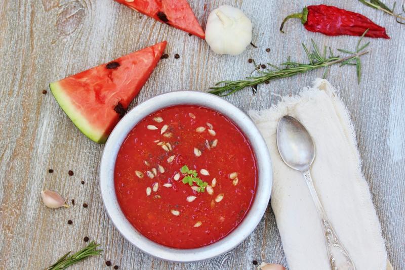 pastèque gaspacho tomates