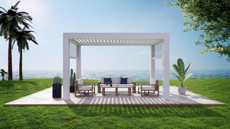 pergola jardin bord de mer