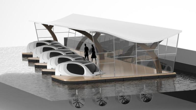 Les Sea Bubbles peuvent accueillir 4 passagers et un pilote.