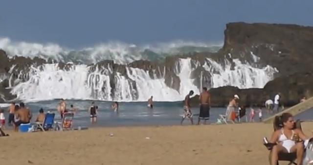 La plage insolite de Porto Rico