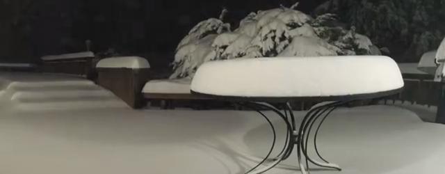 Une tempête de neige en accéléré