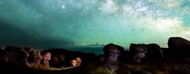 Une nuit dans le désert de l'Utah
