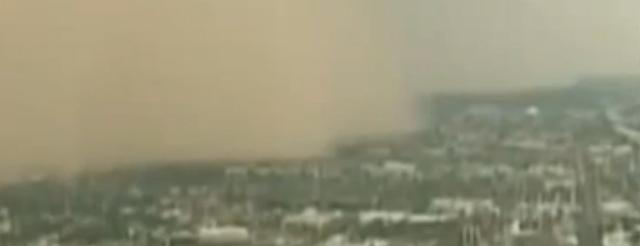 Tempête de sable dans l'Arizona