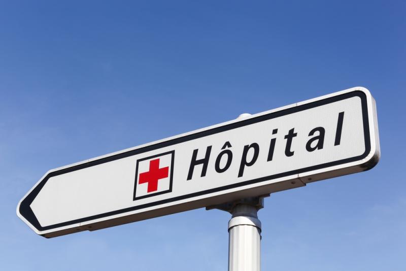 panneau hôpital