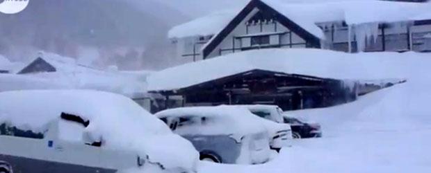 Tempête de neige au Japon