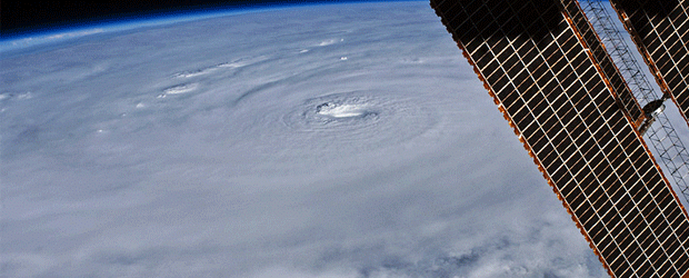 ouragan vue de l'espace