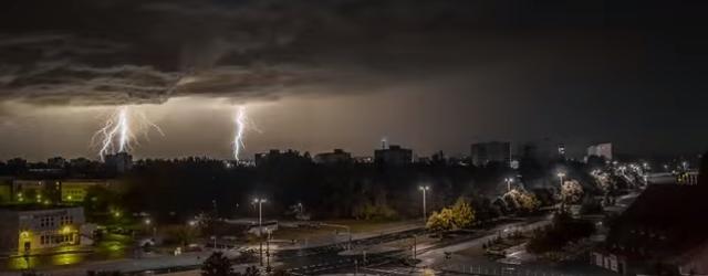 Vidéo : Une nuit d'orages en Pologne