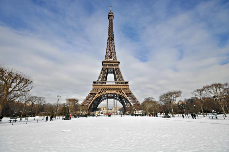 paris sous la neige