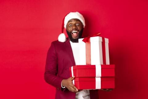 homme noel cadeaux