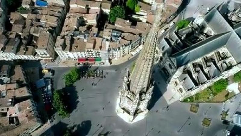 La belle ville de Bordeaux vue par un drone