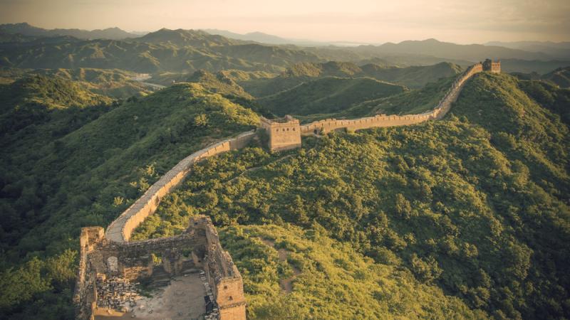 La grande muraille de Chine est l'une des sept nouvelles merveilles du monde.
