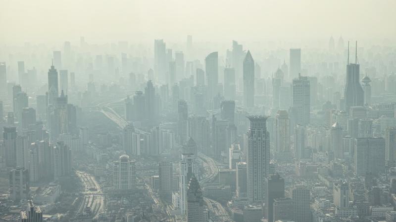 Nuage de pollution sur Shangai
